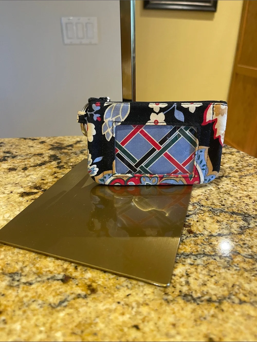 Vera Bradley Floral Multicolor Wristlet Key Pouch